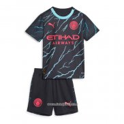 Camiseta 3ª Manchester City 2023-2024 Nino