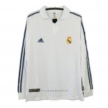 Retro Camiseta 1ª Real Madrid 2001-2002 Manga Larga