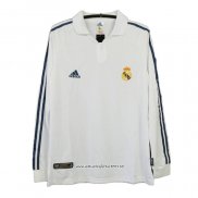 Retro Camiseta 1ª Real Madrid 2001-2002 Manga Larga