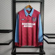 Retro Camiseta 1ª West Ham 1995-1997 Manga Larga