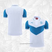 Camiseta Polo del Manchester City 2022-2023 Azul y Blanco