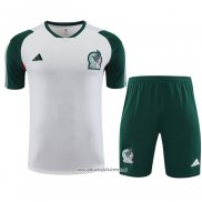 Chandal del Mexico 2023-2024 Manga Corta Blanco - Pantalon Corto