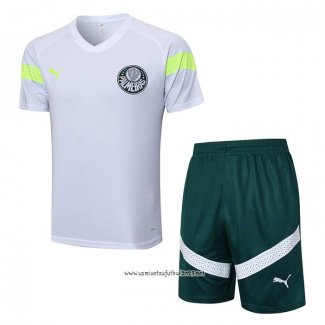 Chandal del Palmeiras 2023-2024 Manga Corta Blanco - Pantalon Corto