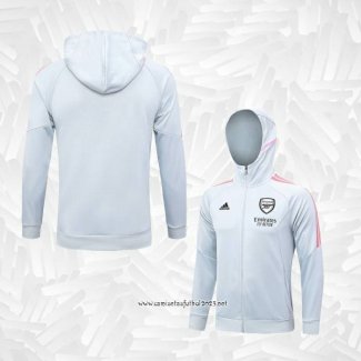 Chaqueta con Capucha del Arsenal 2023-2024 Gris