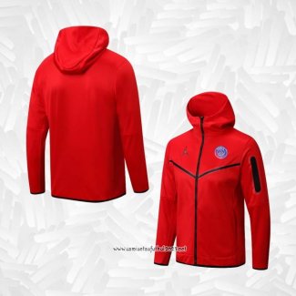 Chaqueta con Capucha del Paris Saint-Germain Jordan 2022-2023 Rojo