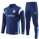 Chandal de Sudadera del Olympique Marsella 2023-2024 Nino Azul