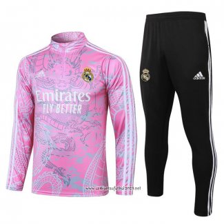 Chandal de Sudadera del Real Madrid 2023-2024 Nino Rosa