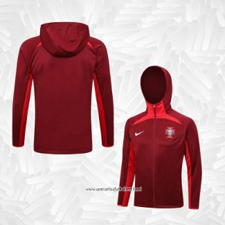 Chaqueta con Capucha del Portugal 2023-2024 Rojo