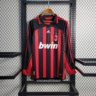 Retro Camiseta 1ª AC Milan 2006-2007 Manga Larga