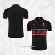 Camiseta Polo del AC Milan 2022-2023 Negro