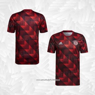 Camiseta Pre Partido del Bayern Munich 2022 Rojo y Negro