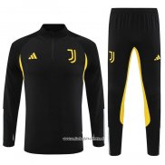 Chandal de Sudadera del Juventus 2023-2024 Nino Negro