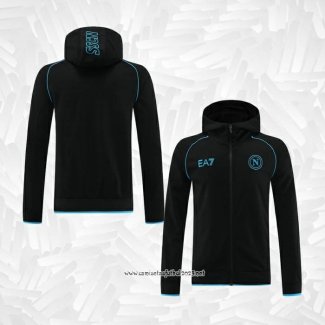 Chaqueta con Capucha del Napoli 2023-2024 Negro