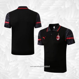 Camiseta Polo del AC Milan 2022-2023 Negro