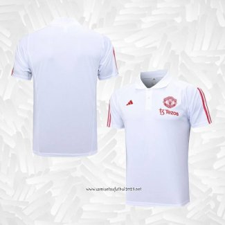 Camiseta Polo del Manchester United 2023-2024 Blanco