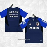 Camiseta Pre Partido del Japon 2023 Azul