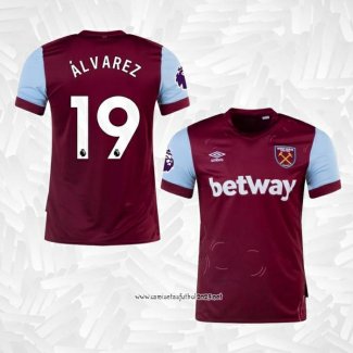 Camiseta 1ª West Ham Jugador Alvarez 2023-2024