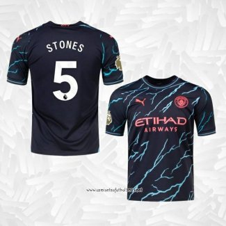 Camiseta 3ª Manchester City Jugador Stones 2023-2024