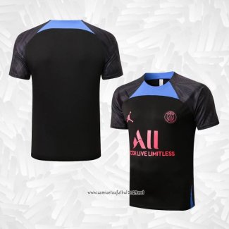 Camiseta de Entrenamiento Paris Saint-Germain Jordan 2022-2023 Negro y Azul