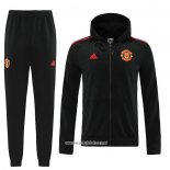 Chandal con Capucha del Manchester United 2022-2023 Negro