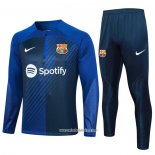 Chandal de Sudadera del Barcelona 2023-2024 Azul Oscuro