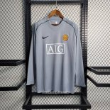 Retro Camiseta Manchester United Portero 2007-2008 Manga Larga