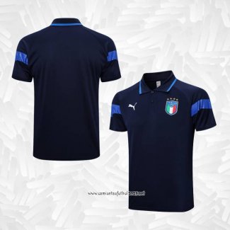 Camiseta Polo del Italia 2022-2023 Azul Marino