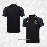 Camiseta Polo del Paris Saint-Germain Jordan 2023-2024 Negro