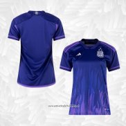 Camiseta 2ª Argentina 3 Estrellas 2022 Mujer