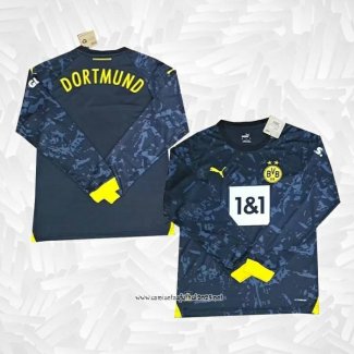 Camiseta 2ª Borussia Dortmund 2023-2024 Manga Larga