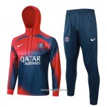 Chandal de Sudadera del Paris Saint-Germain 2023-2024 Rojo y Azul