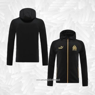 Chaqueta con Capucha del Olympique Marsella 2022-2023 Negro