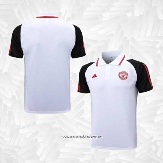 Camiseta Polo del Manchester United 2023-2024 Blanco