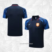 Camiseta Polo del Paises Bajos 2022-2023 Azul