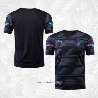 Camiseta Pre Partido del Manchester City 2022 Negro