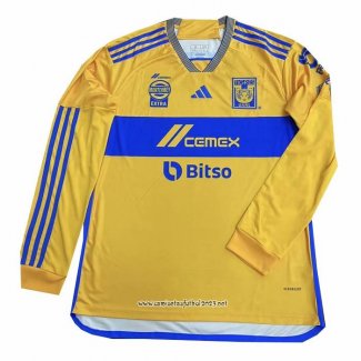 Camiseta 1ª Tigres UANL 2023-2024 Manga Larga