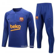 Chandal de Sudadera del Barcelona 2022-2023 Azul