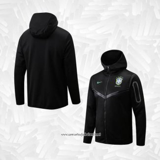 Chaqueta con Capucha del Brasil 2022-2023 Negro