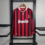 Retro Camiseta 1ª AC Milan 2009-2010 Manga Larga