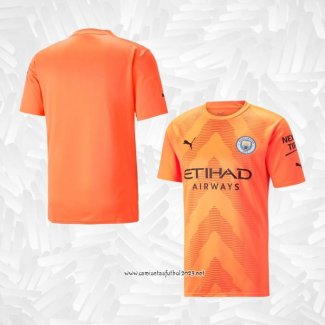 Camiseta Manchester City Portero 2022-2023 Naranja