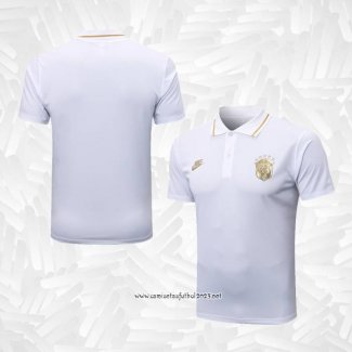 Camiseta Polo del Brasil 2022-2023 Blanco