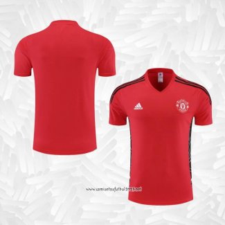 Camiseta de Entrenamiento Manchester United 2022-2023 Rojo