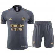 Chandal del Arsenal 2023-2024 Manga Corta Gris - Pantalon Corto