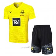 Chandal del Borussia Dortmund 2023-2024 Manga Corta Amarillo - Pantalon Corto