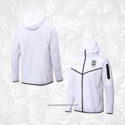 Chaqueta con Capucha del Brasil 2022-2023 Blanco