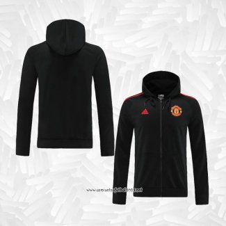 Chaqueta con Capucha del Manchester United 2022-2023 Negro