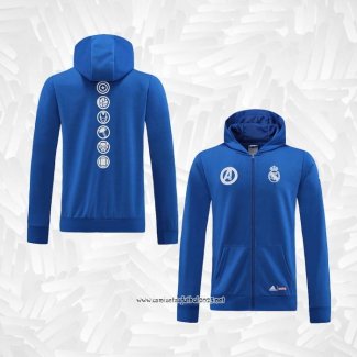 Chaqueta con Capucha del Real Madrid 2022-2023 Azul