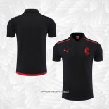 Camiseta Polo del AC Milan 2022-2023 Negro