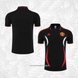 Camiseta Polo del Manchester United 2022-2023 Negro