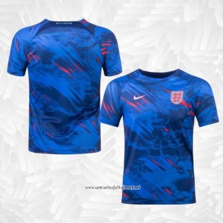 Camiseta Pre Partido del Inglaterra 2022 Azul